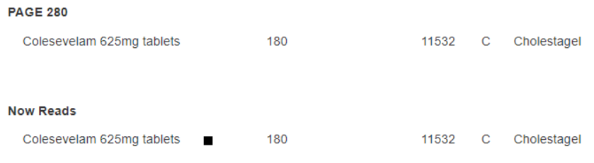Drug Tariff