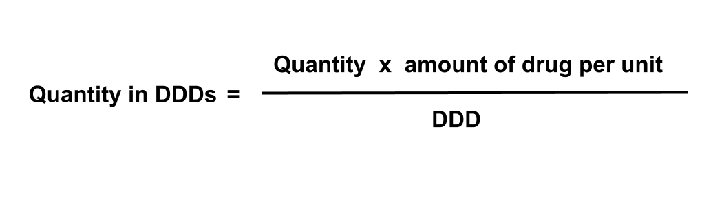 DDD calcualtion equation