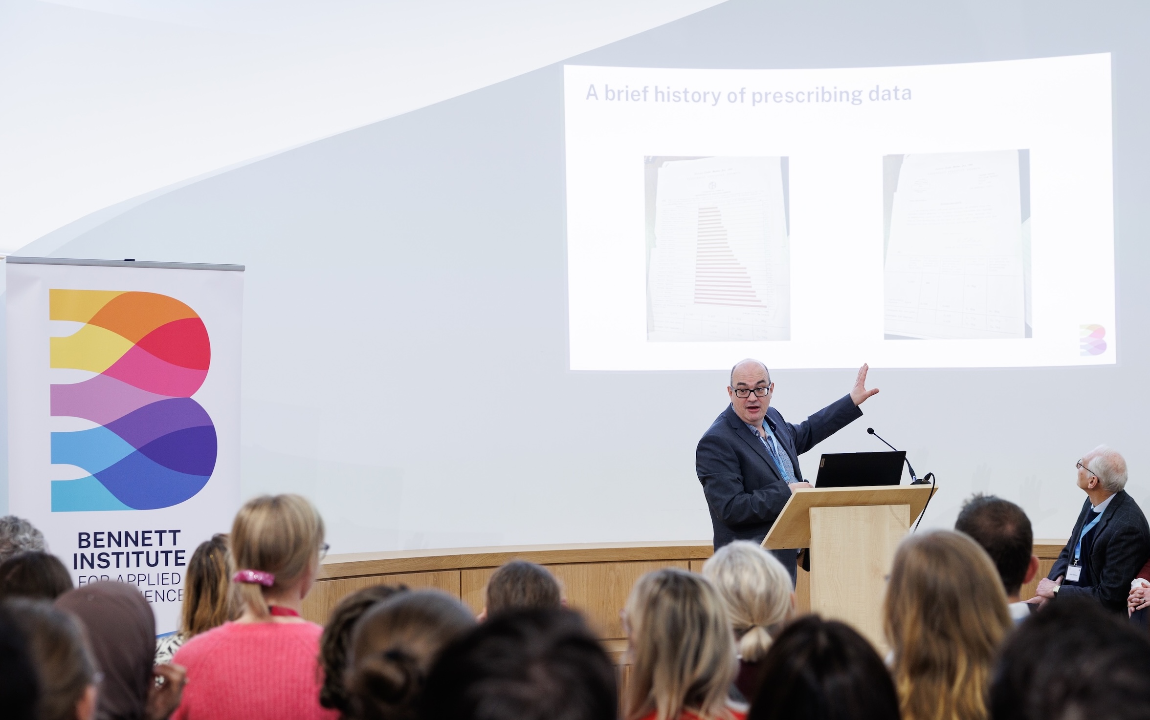 Richard Croker presenting a brief history of prescribing data